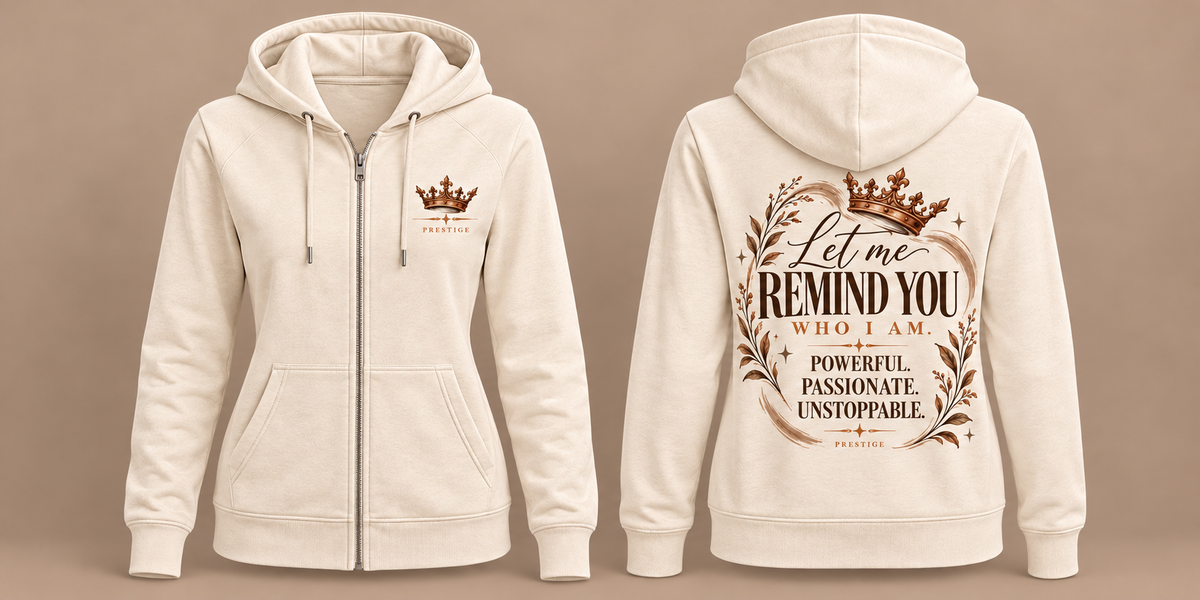 Prestige “Let Me Remind You” Women’s Zip-Up Hoodie